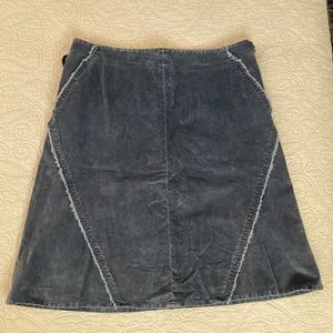 Armani Exchange gray/blue velvety skirt